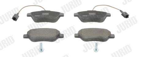 Тормозные колодки передние FIAT 500/QUBO/FIORINO/PUNTO/LINEA ALFA ROMEO MITO CITROËN NEMO PEUGEOT BI Jurid 573074J