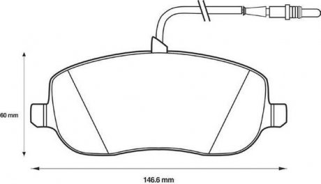 CITROEN Тормозный колодки передні CITROEN C8 02- Jurid 573096J