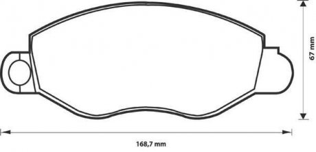 FORD Колодки тормозные передние TRANSIT 2.0 00- Jurid 573110J