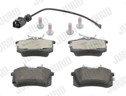 Гальмівні колодки зад. Caddy III/IV/Passat/Audi A4/A6 (Lucas) Jurid 573112J