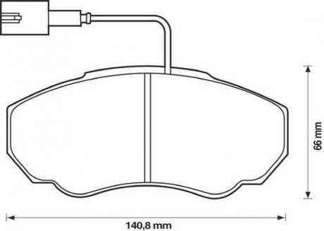 Гальмівні колодки передні Peugeot Boxer / Citroen Jumper / Fiat Ducato Jurid 573113J (фото 1)