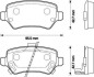 Гальмівні колодки задні Opel Astra, Combo, Meriva, Zafira / KIA Venga / Chrysler Concorde / Chevrole Jurid 573122J (фото 1)