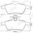 Колодка торм. диск. FORD FOCUS, MAZDA 3,5, OPEL VECTRA C, RENAULT LAGUNA задн. Jurid 573186J (фото 2)
