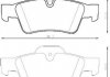 Тормозные колодки задние Mercedes M / GL / R Jurid 573202JC (фото 2)