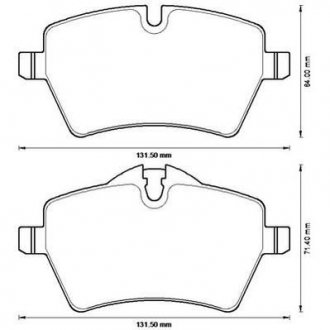 Тормозные колодки передние MINI Cooper S / Countryman / Paceman Jurid 573234J