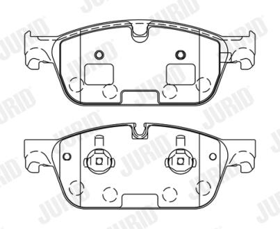 Тормозные колодки Mercedes Gl/GLE/M Jurid 573448J