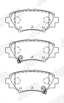 MAZDA Тормозные колодки задн.Mazda 3 13- Jurid 573614J