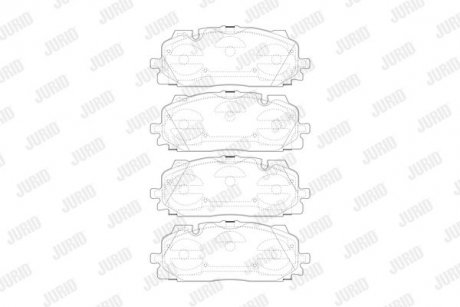 Тормозные колодки Audi Q7 (2015>) Jurid 573773J