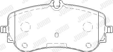 Тормозные колодки задние VW AMAROK, CRAFTER / MAN TGE Jurid 573832J (фото 1)