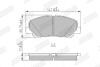 Тормозные колодки передние TOYOTA PREVIA, ALPHARD, VELLFIRE Jurid 573964J (фото 2)