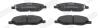 Тормозные колодки передние NISSAN MICRA, NOTE, TIIDA Jurid 573967J (фото 1)