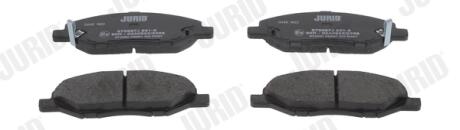 Тормозные колодки передние NISSAN MICRA, NOTE, TIIDA Jurid 573967J (фото 1)