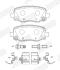 Тормозные колодки задние JEEP CHEROKEE/ CHRYSLER 200 Jurid 574045J (фото 2)