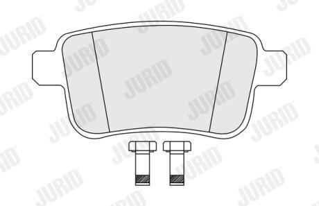 Колодки гальмівні дискові Jurid 574284J