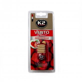 Автомобільний ароматизатор (освіжувач) повітря "полуниця", блістер / VINCI VENTO STRAWBERRY 8ML K2 V450