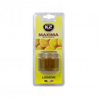Гелевий ароматизатор (освіжувач) повітря "лимон" / VINCI MAXIMA LEMON 50ML K2 V605