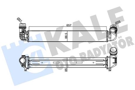 KALE RENAULT Интеркулер Fluence 1.5dCi/2.0 16V 10- Kale oto radyator 243900