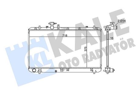 Радиатор охлаждения Fiat Sedici - Suzuki Sx4Radiator Kale oto radyator 342125