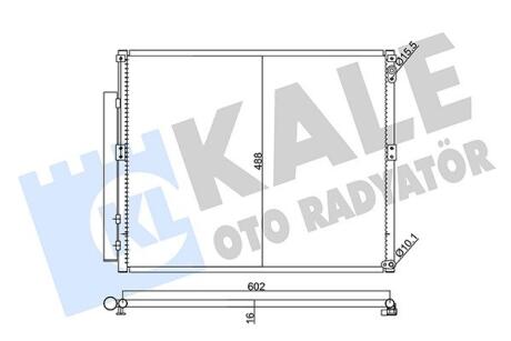 KALE TOYOTA Радиатор кондиционера FJ Cruiser,Land Cruiser Prado 120 02- Kale oto radyator 342470