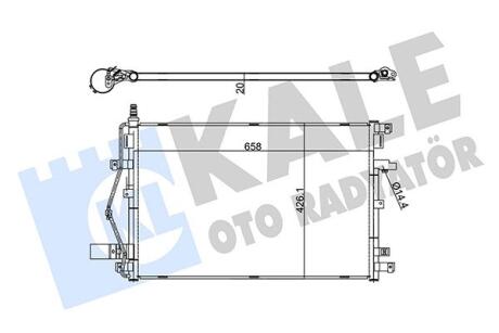 KALE VOLVO Радиатор кондиционера XC90 I 02- Kale oto radyator 342650