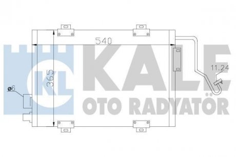 KALE RENAULT Радіатор кондиционера Clio II 98- Kale oto radyator 342810 (фото 1)