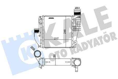 Інтеркулер Citroen C4 Grand Picasso II, C4 Picasso II Kale oto radyator 342815