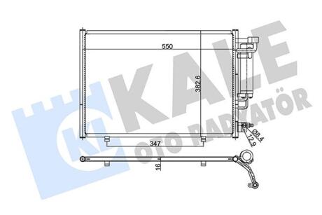 Радіатор кондиціонера Ford Fiesta VI Condenser Kale oto radyator 342870