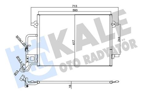 Радиатор кондиционера Skoda Superb I, Volkswagen Passat KALE OTO RADYAT Kale oto radyator 342920