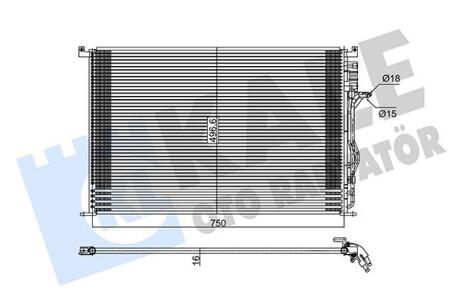 KALE VW Радиатор кондиционера Audi A8 02- Kale oto radyator 342940