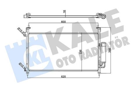 Радиатор кондиционера Honda Civic VIII Condenser Kale oto radyator 342965