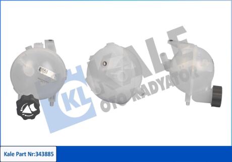 Бачок расширительный Citroen C4 I - Peugeot 307, 307 Cc, 307 Sw Expansion Tank (Kale oto radyator 343885