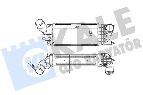 Інтеркулер Citroen C5 Iii - Peugeot 407, 407 Sw Intercooler Kale oto radyator 343900