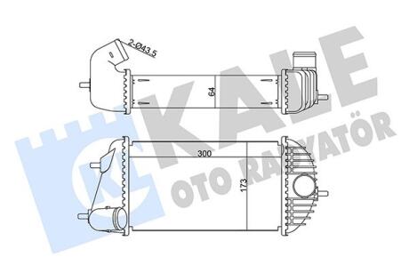 KALE SUZUKI Интеркулер Swift IV 1.3DDiS 10- Kale oto radyator 345130