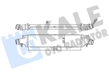 KALE OPEL Интеркулер Corsa D 1.4/1.7CDTI 06- Kale oto radyator 345500