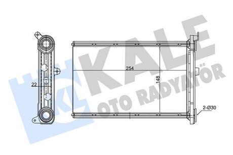 KALE BMW Радиатор отопления 1 E81/87,3 E90,X1 E84,X3 F25,X4 F26 Kale oto radyator 346755