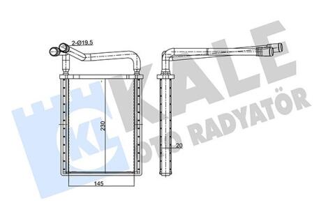 Радиатор отопителя Hyundai Accent III Kale oto radyator 346765