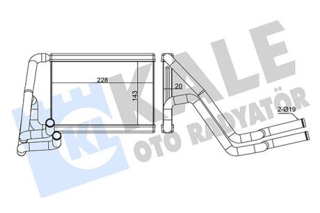 Радіатор обігрівача Hyundai Ix35 - Kia Sportage Heater Kale oto radyator 347340