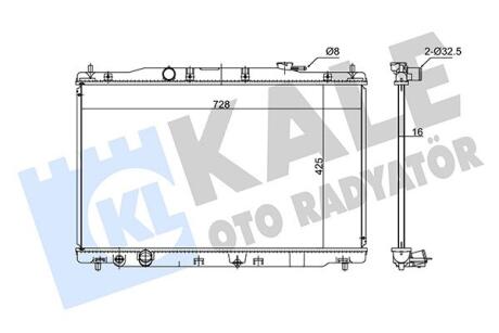 Радиатор охлаждения Honda Cr-V IV Kale oto radyator 347735