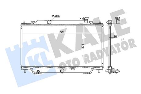 Радіатор охолодження Mazda 3 Kale oto radyator 347915
