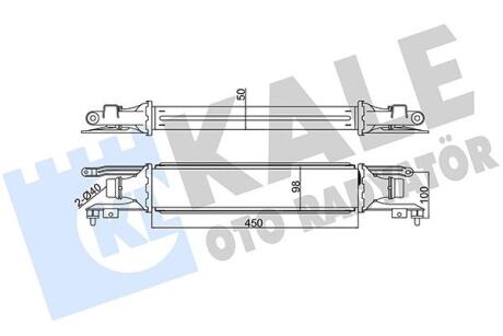Інтеркулер Opel Corsa D Kale oto radyator 348400