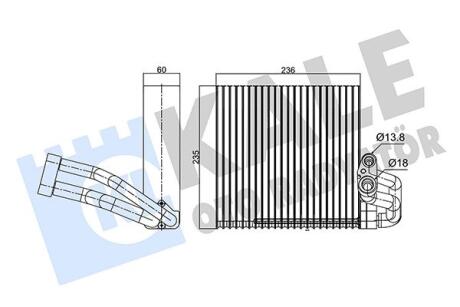 KALE FORD Испаритель C-Max,Focus C-Max 03- Kale oto radyator 350135