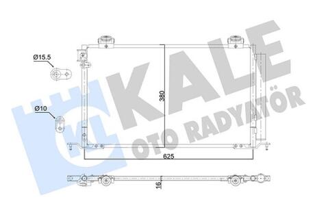 Радіатор кондиціонера Toyota Avensis Kale oto radyator 350705