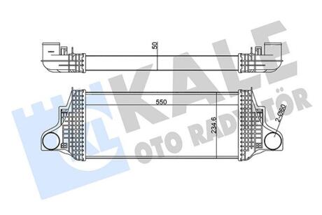 KALE DB Интеркулер W164/X164 300/350CDI 05- Kale oto radyator 350910
