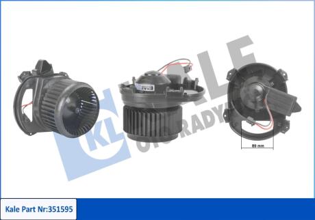 KALE DB Вентилятор салона W176/246 -18 Kale oto radyator 351595