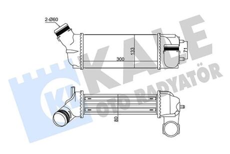 KALE CITROEN C4 I,Grand Picasso,Peugeot 307/308 2.0HDI 03- Kale oto radyator 352305