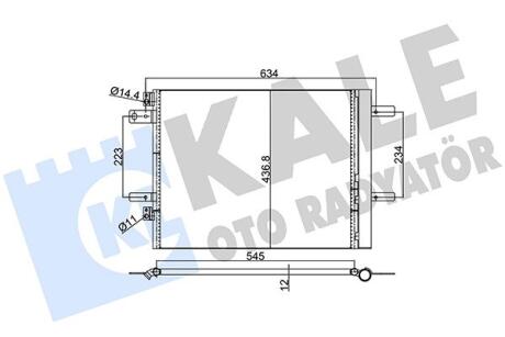 KALE CITROEN Радиатор кондиционера C4 Grand Picasso,Jumpy,Spacetourer,Opel Combo Tour,Grandland,Peugeot 3008/308,508,Expert Kale oto radyator 353150