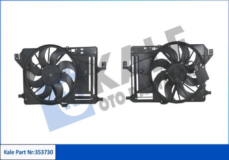 Вентилятор охлаждения радиатора с кожухом Ford Focus, Ford C-Max Kale oto radyator 353730