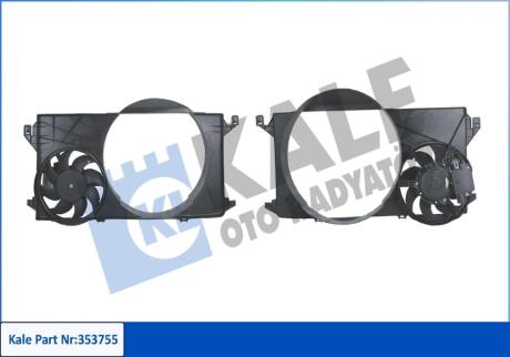Вентилятор охлаждения радиатора с кожухом Ford Transit Kale oto radyator 353755