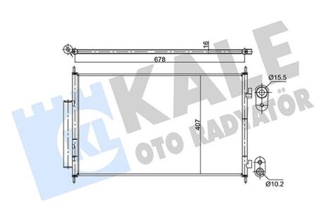 Радиатор кондиционера Honda Hr-V Kale oto radyator 354890