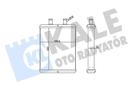 KALE IVECO Радиатор отопления Daily IV 06- Kale oto radyator 355250